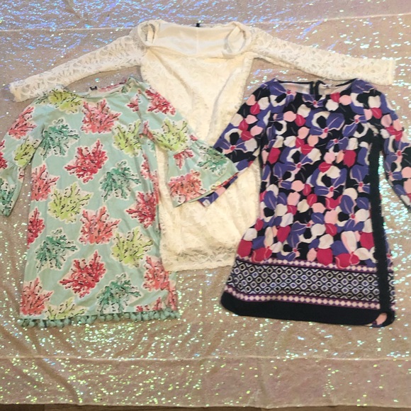 Women’s white lace long sleeve off the shoulder dress large size 8 - Picture 5 of 5